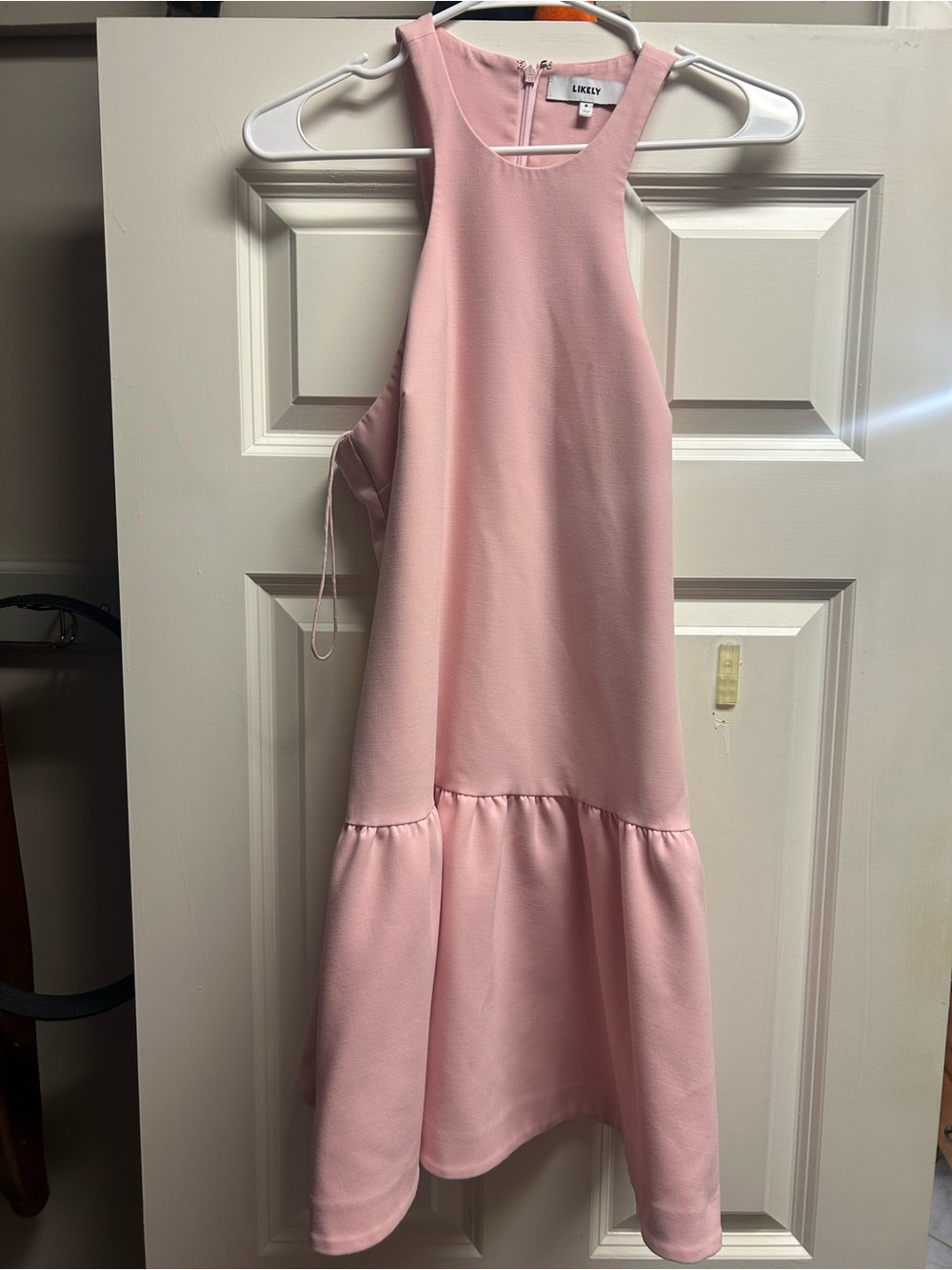 Likely Blush Pink Halter Party Dress
